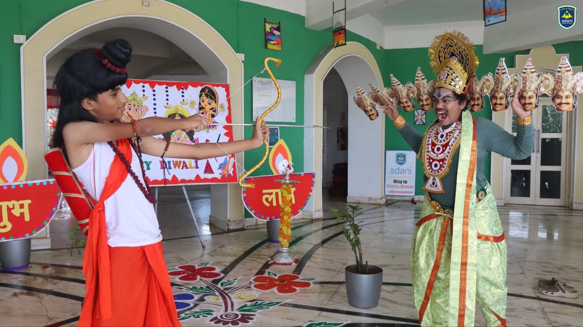 awsnlr's tweet photo. 🪔✨ Diwali at Adani World School was a vibrant celebration! Kingfisher House hosted divine lamp lighting, dazzling dances, soulful music, and a heart-touching drama, spreading love, unity, and joy. 🌟 #Diwali2025 https://t.co/4CglL49CIT