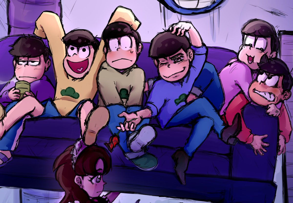 Vinessa666's tweet photo. скетч мариновался с прошлого года
#illustration #art #fanart #oc #originalcharacter #anime #osomatsusan #Dekapan #Dayon #Osomatsu #Karamatsu #Choromatsu #Ichimatsu #Jyushimatsu #Todomatsu https://t.co/jiIqAQzOET
