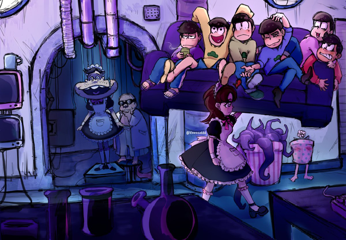 Vinessa666's tweet photo. скетч мариновался с прошлого года
#illustration #art #fanart #oc #originalcharacter #anime #osomatsusan #Dekapan #Dayon #Osomatsu #Karamatsu #Choromatsu #Ichimatsu #Jyushimatsu #Todomatsu https://t.co/jiIqAQzOET