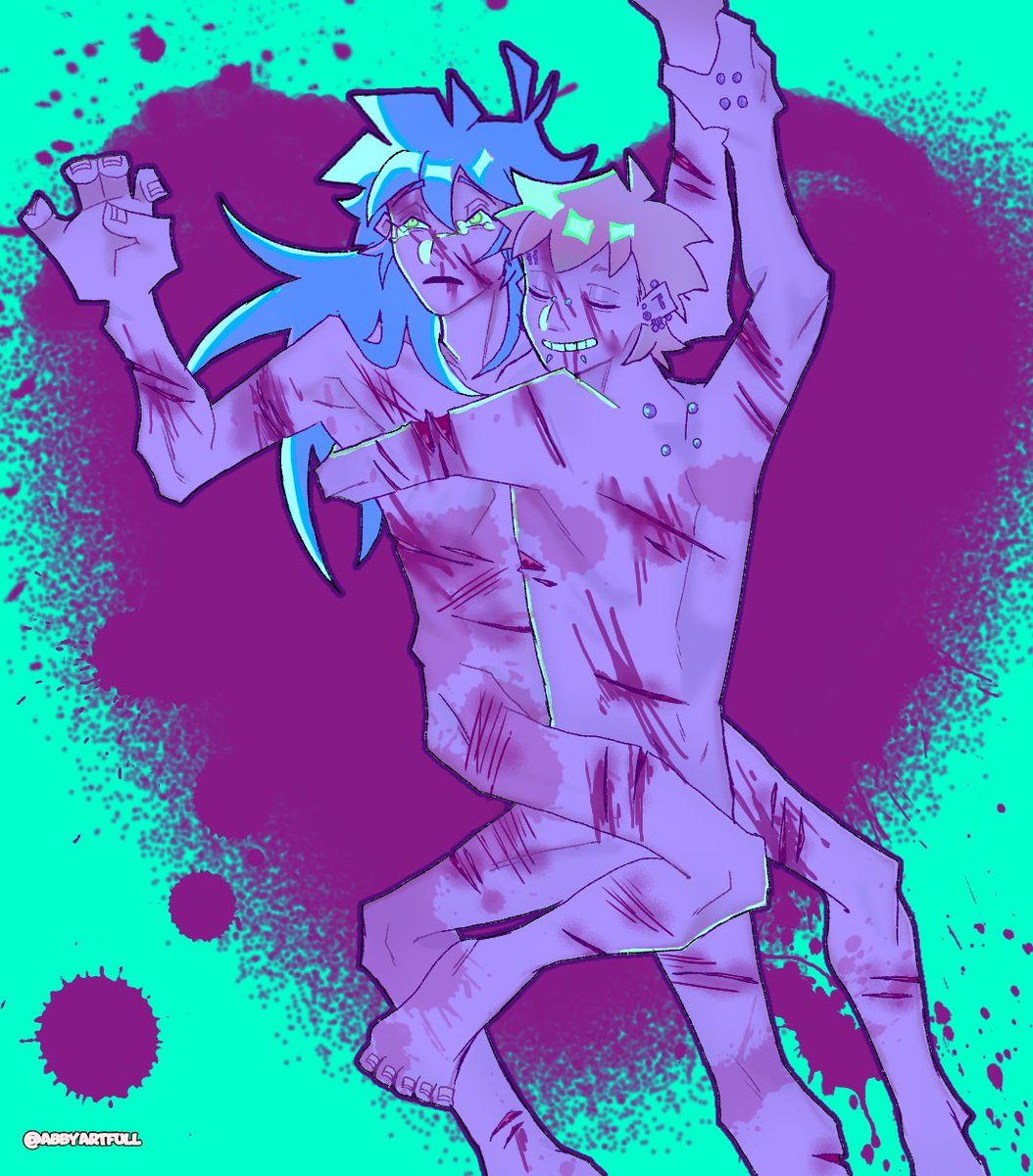 abbyartfull's tweet photo. //cw artistic nudity, blood 
ouch.
#noiao #dmmd https://t.co/4OVcz3eUta