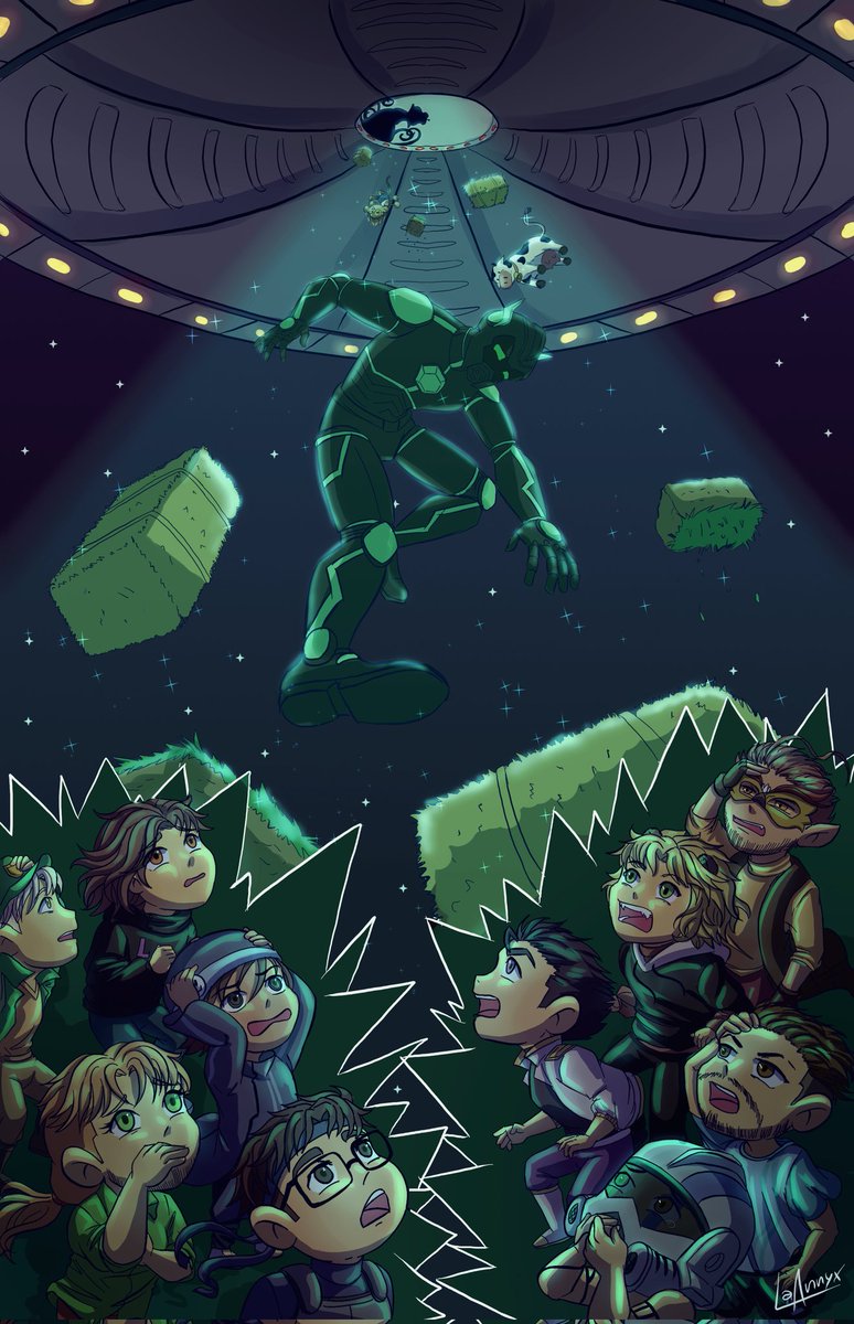Dibujo Random con palabras aleatorias día 7. Palabras: Alien, Corona y tristeza.

Como se "supone" que debieron reaccionar sus compañeros a la partida de Stxx, pero todos sabemos que eso no paso xD.

#karmaland5 #karmalandfanart

Recuerden dejar sus numeros del 1 al 13 abajo.