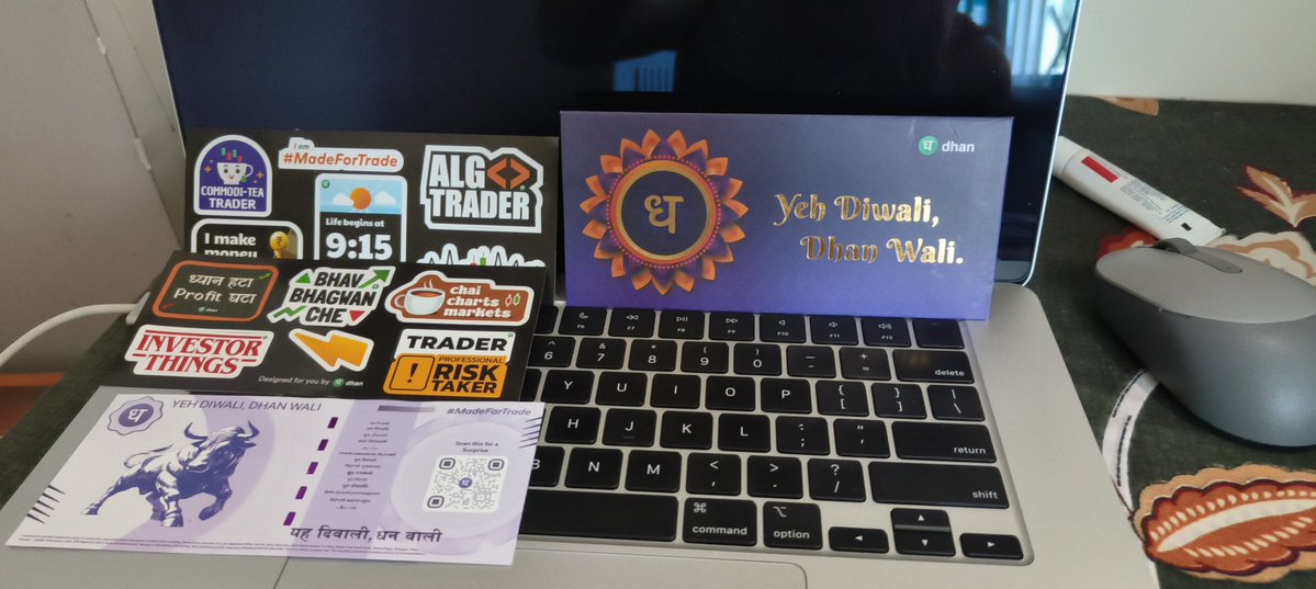 SATISH KUMAR SONI (@sksoni028) on Twitter photo "Bhag Bhagwan Che." Words to live by for every trader. Appreciate the cool diwali gift by <a href="/DhanHQ/">Dhan - Made for Trade</a> team!
Huge shoutout.
#YehDiwaliDhanWali
#diwali
#MadeForTrade "Bhag Bhagwan Che." Words to live by for every trader. Appreciate the cool diwali gift by <a href="/DhanHQ/">Dhan - Made for Trade</a> team!
Huge shoutout.
#YehDiwaliDhanWali
#diwali
#MadeForTrade
