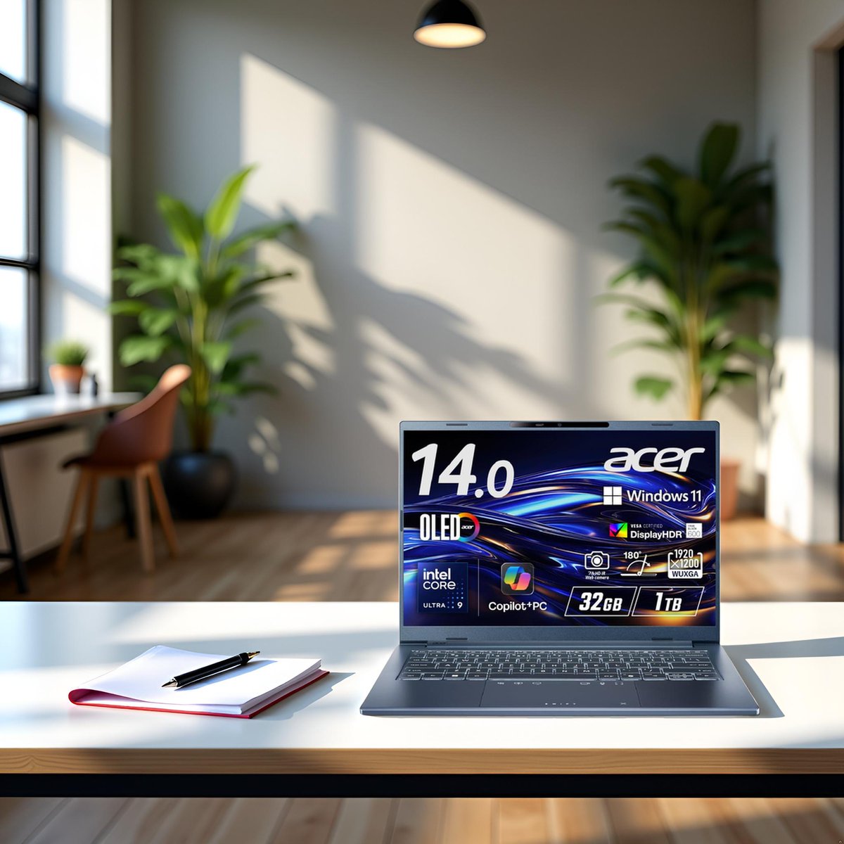 AcerJapan's tweet image. 想像を、創造へ。💡

AIが、あなたの発想を支える相棒に。
Swift Go 14 AIで、今週の最初の一歩を。
#Acer #SwiftGo14AI #Windows11 #CopilotPC