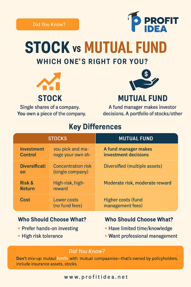 Stock Vs Mutual Fund