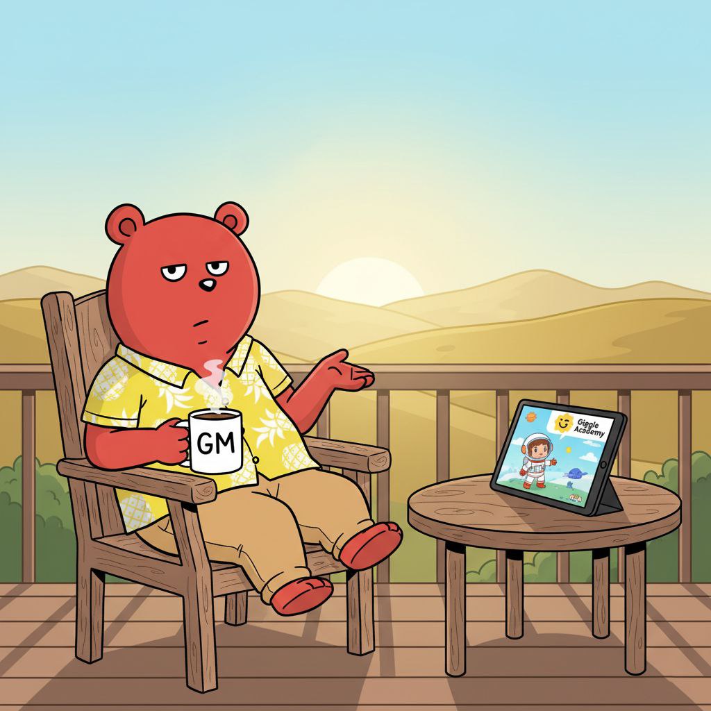 Justcuzfanclub's tweet photo. Good morning, Cuzzin! Enjoying some coffee and chill vibes on the porch. #MorningRoutine #FamilyTime #GiggleAcademy
#HeroProgram #GiggleHero https://t.co/lMZkY424NJ
