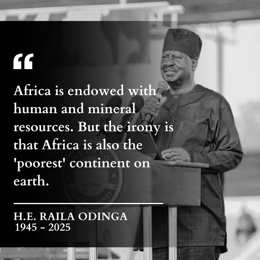 Admin post alert: 

Today, the world bids farewell to H.E. Raila Odinga.
  
Share in comments what you'll forever remember him for.

This👇🏿 quote got me thinking 🤔

#RIP #Baba