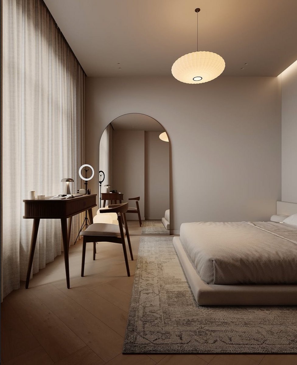 غرفة نوم مريحة للأعصاب💆🏻‍♀️🤍