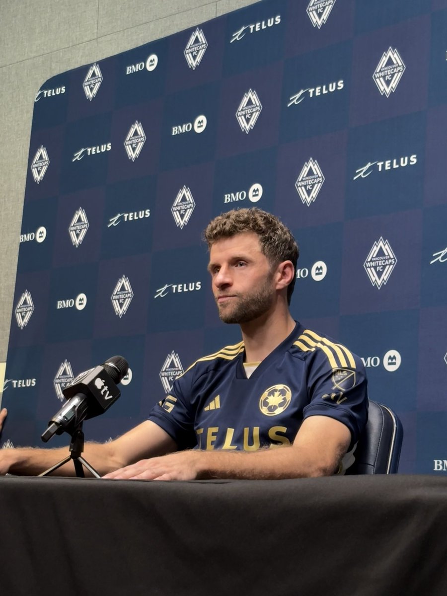 HarJournalist's tweet image. #VWFC’s Thomas Müller postgame. 

“I don’t like to talk a lot about the ref, but there were two or three situations, if he watch it back, maybe he should decide differently. But it is what it is. I’m proud of this team.”

#VANvDAL 
#MLS