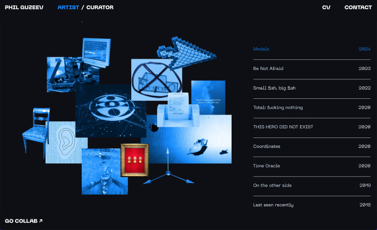 CSSLight's tweet image. #Featured of the Day 19 Oct 2025
Phil Guzeev
by Alena Vlasova 
csslight.com/website/70614/…