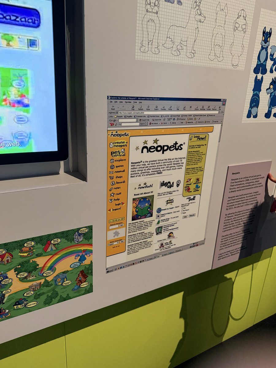 TeedsTV's tweet photo. So much of my childhood was spent on Neopets! This took me back… @ACMI https://t.co/YxFxxIvkz2