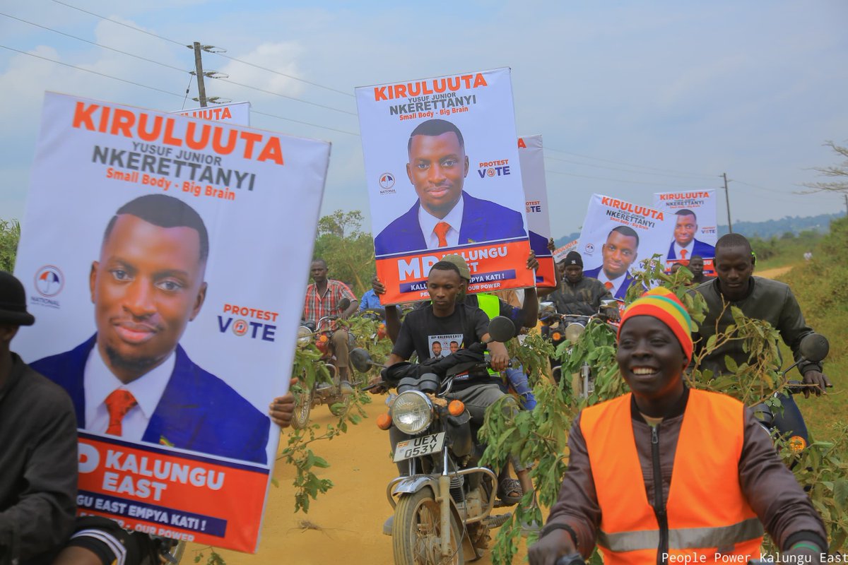 Through the dusty roads of Kalungu East where our humble story begins. We will do all we can to make our area a model for development. This a dream we all hold in unison. Wishing you all a blessed Sunday 🙏 
#ProtestVoteUg2026