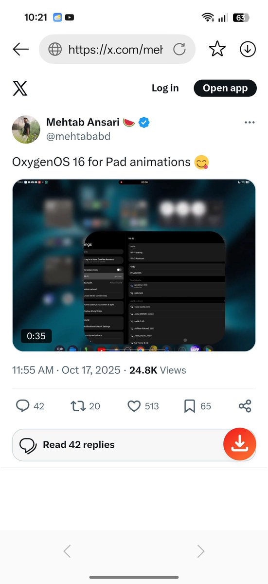 mehtababd's tweet image. did you know that you can use the Video app on your ColorOS/OxygenOS smartphone to download videos from the internet?
paste the link or you can even log into web apps and download as you explore