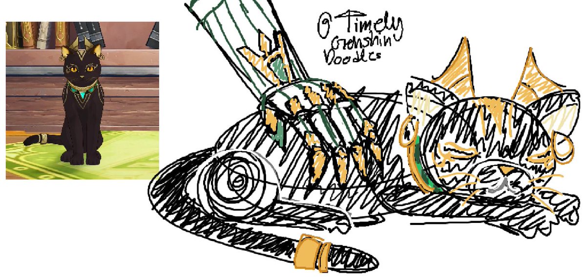 Timely Genshin Doodles tweet media