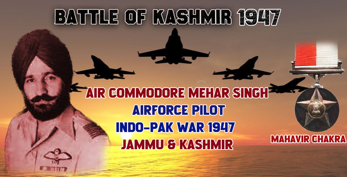 Air Commodore Mehar Singh's heroism during the Battle of Kashmir in 1947 changed the course of history. Proud to honour his legacy. #MahavirChakra #Kashmir1947 #IAFLegend #BudgamDay #ShouryaDiwas