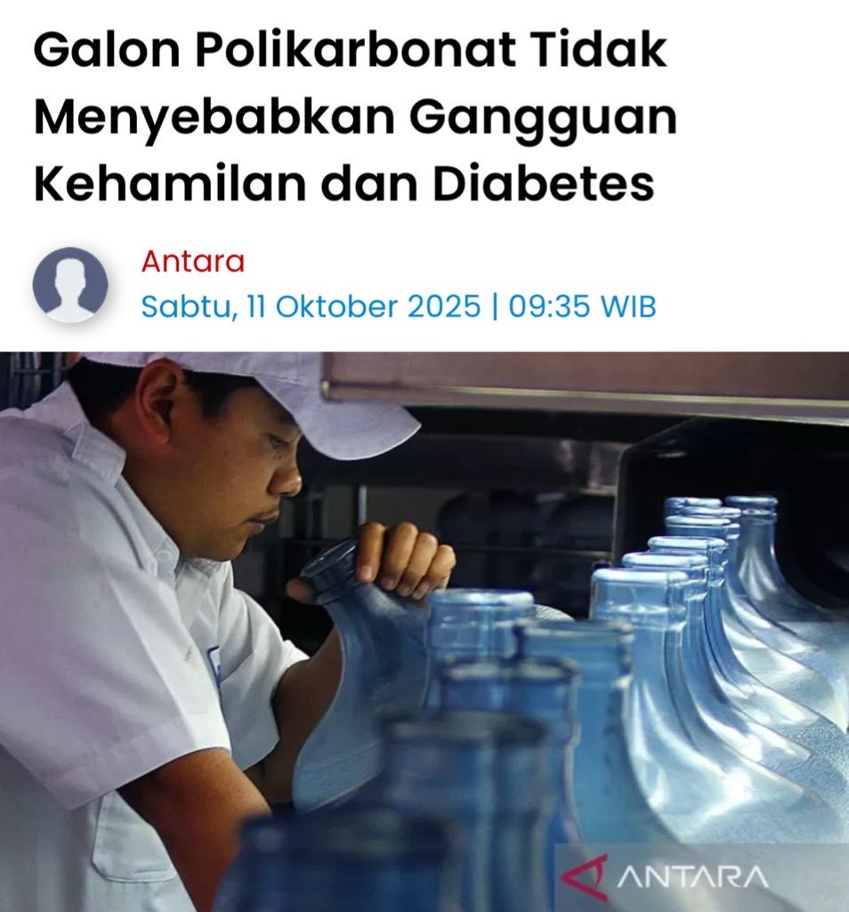perhatian buat bumil-bumil yang butuh banyak minum, jangan sampe dehidrasi ya... air putih itu penting banget.

jawapos.com/kesehatan/0166…