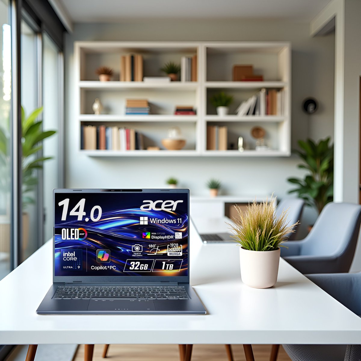 AcerJapan's tweet image. 今週末は、“AIノートPC”を手に入れなうい？

Swift Go 14 AI、好評発売中。
👉 購入はこちら：amazon.co.jp/stores/page/12…

#Acer #SwiftGo14AI #Windows11