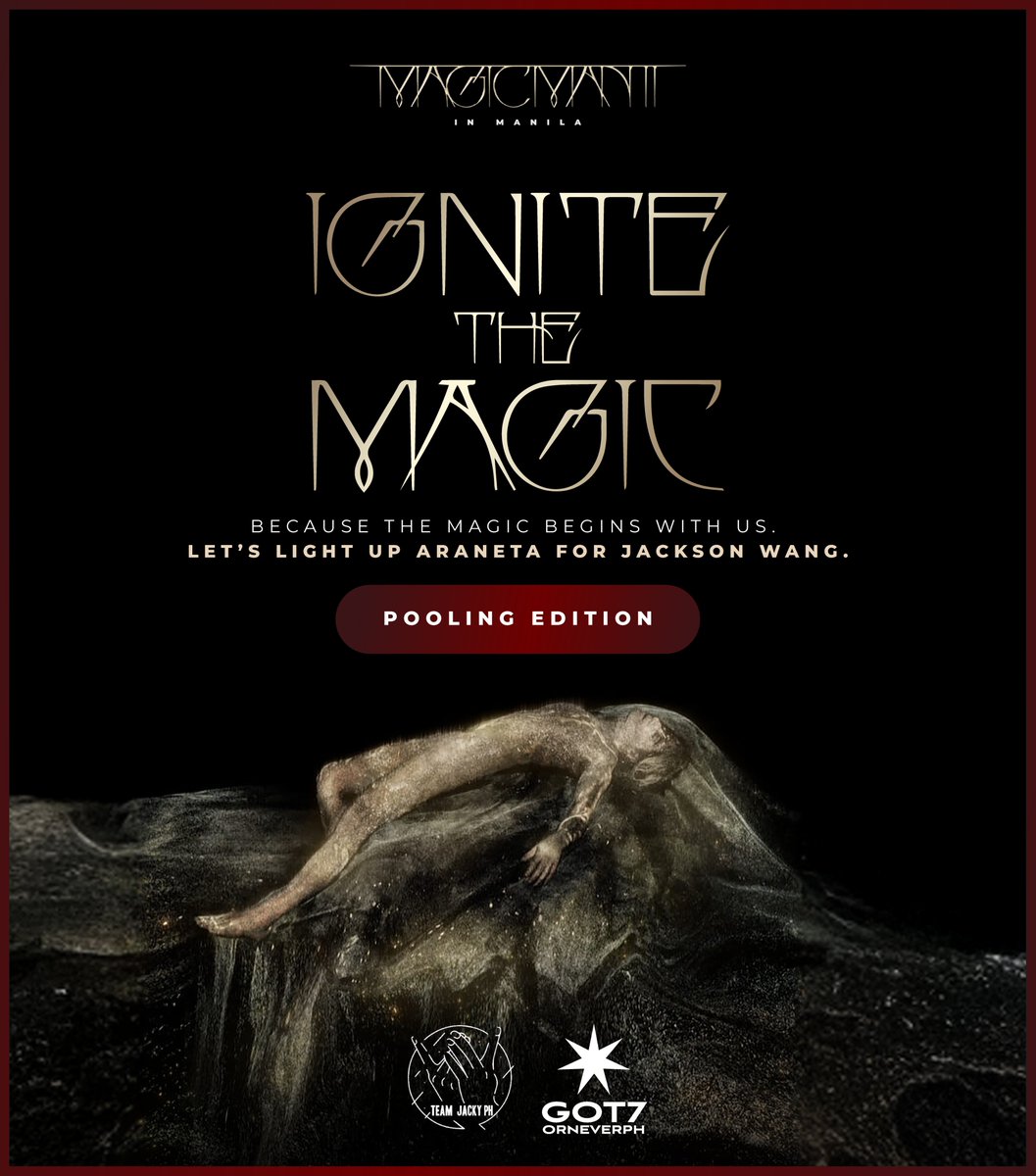 TeamJackyPH's tweet image. Can’t sponsor a full banner but still want to light up Araneta for @JacksonWang852? Join our pooling for #IgnitetheMagicPH 🌟

💫 Every peso fuels the magic (and who knows, we might even add more lamp posts if we go beyond our initial goal)
📅 Deadline: October 22

For more…