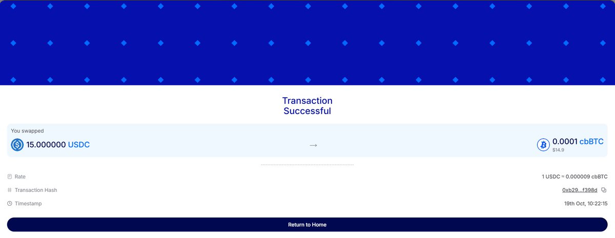 Everyone talks about decentralization.
Few actually build it. 

Bought my first ever BTC ($cbBTC) on <a href="/coinsme_HQ/">Coins.me</a> 
Gasless swaps, instant ramps, zero hassles
really loved it

No middlemen. No delays. Just pure on chain freedom.
the thing we all want 

While CEXs freeze during