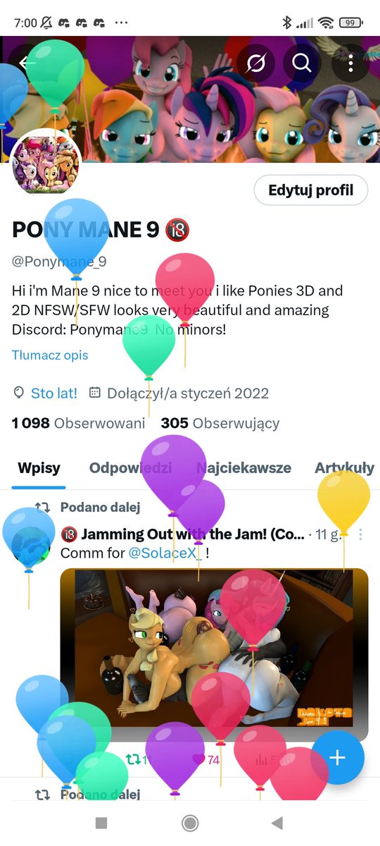 PONY MANE 9 🔞 tweet media