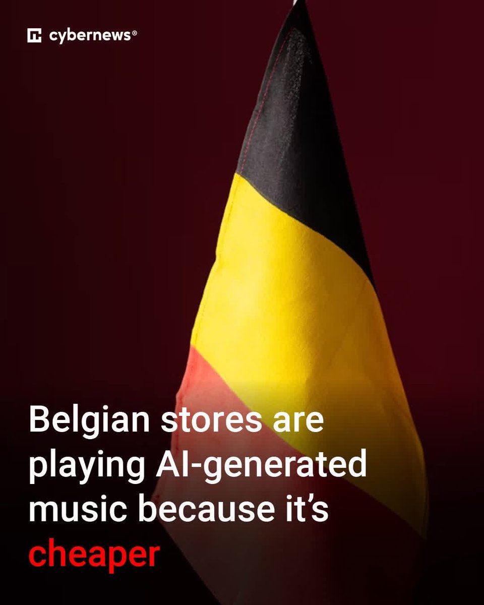 robertkarasek's tweet photo. The switch will mean a significant loss of income for the music sector, the copyright association SABAM argues.

https://t.co/KymgQgpa41

#AI #Belgium #music https://t.co/Ah65QrC9ri