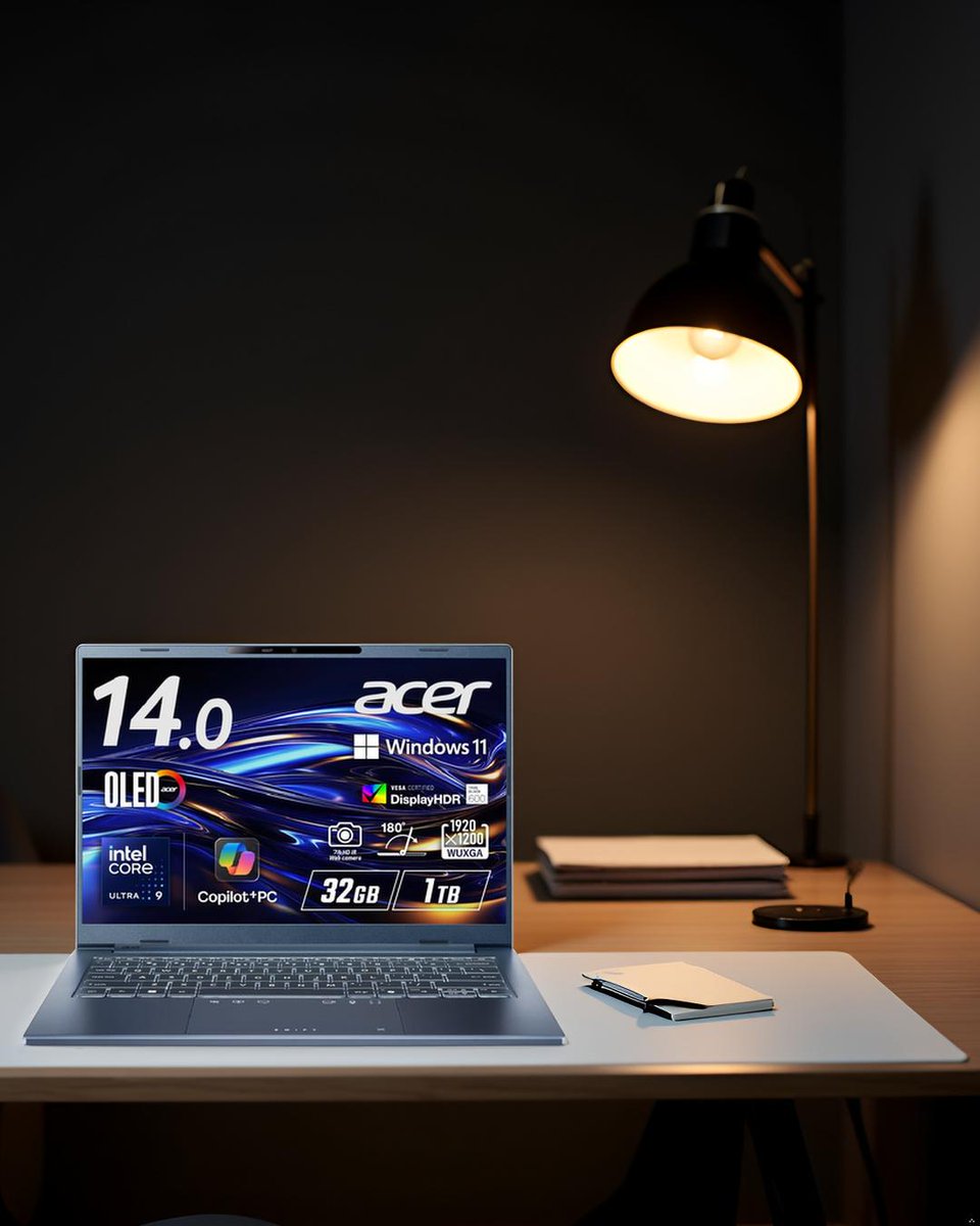 AcerJapan's tweet image. 週の終わり、来週のはじまり。

AIとともに、少しだけ未来を描こう。
#Acer #SwiftGo14AI #CopilotPC #AcerLife