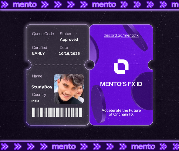 study77911's tweet photo. Licensed to trade the internet’s FX layer. 

Claimed my FX ID on https://t.co/kxwbHoeZ52 

 every currency, onchain with @MentoLabs https://t.co/KzL2GD28ng