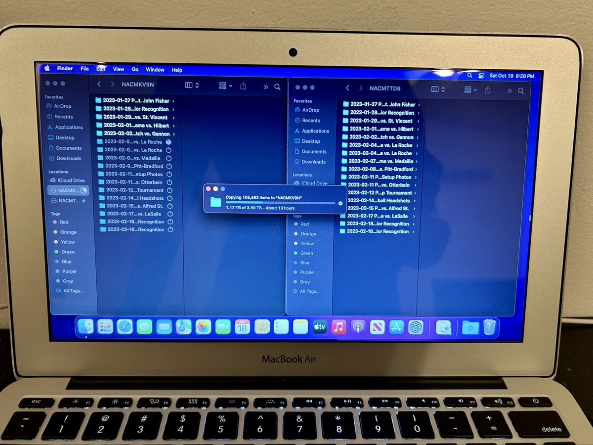 Phase I of completely overhauling my portfolio is well underway, and everything in terms of moving around files is expected to be done in one week from now. Right now, I am juggling dozens of terabytes worth of data that I have collected over the years. I am transferring that