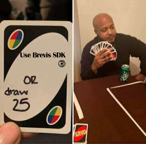 0xmrsaint's tweet photo. The choice is simple.
Build zk the easy way… or draw 25 😏
#Brevis #ZeroKnowledge #Web3Meme
@brevis_zk https://t.co/K7gxCWy8di