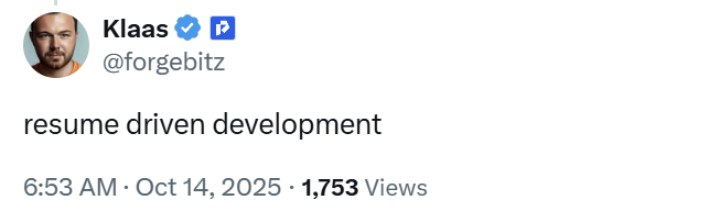 ITangoI's tweet image. 47 services? 6 months?
Architect wants that pay raise.