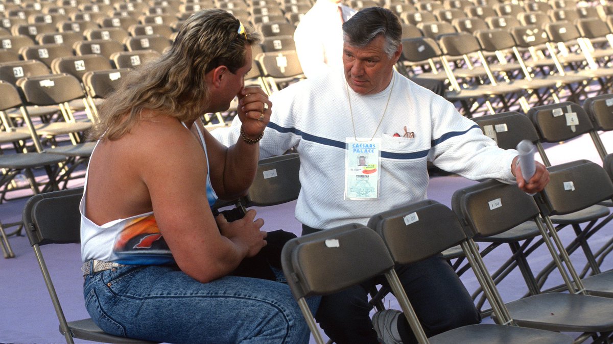 Behind the scenes at WrestleMania IX! 1/4 🏛️ #WWF #WWE #WrestleMania