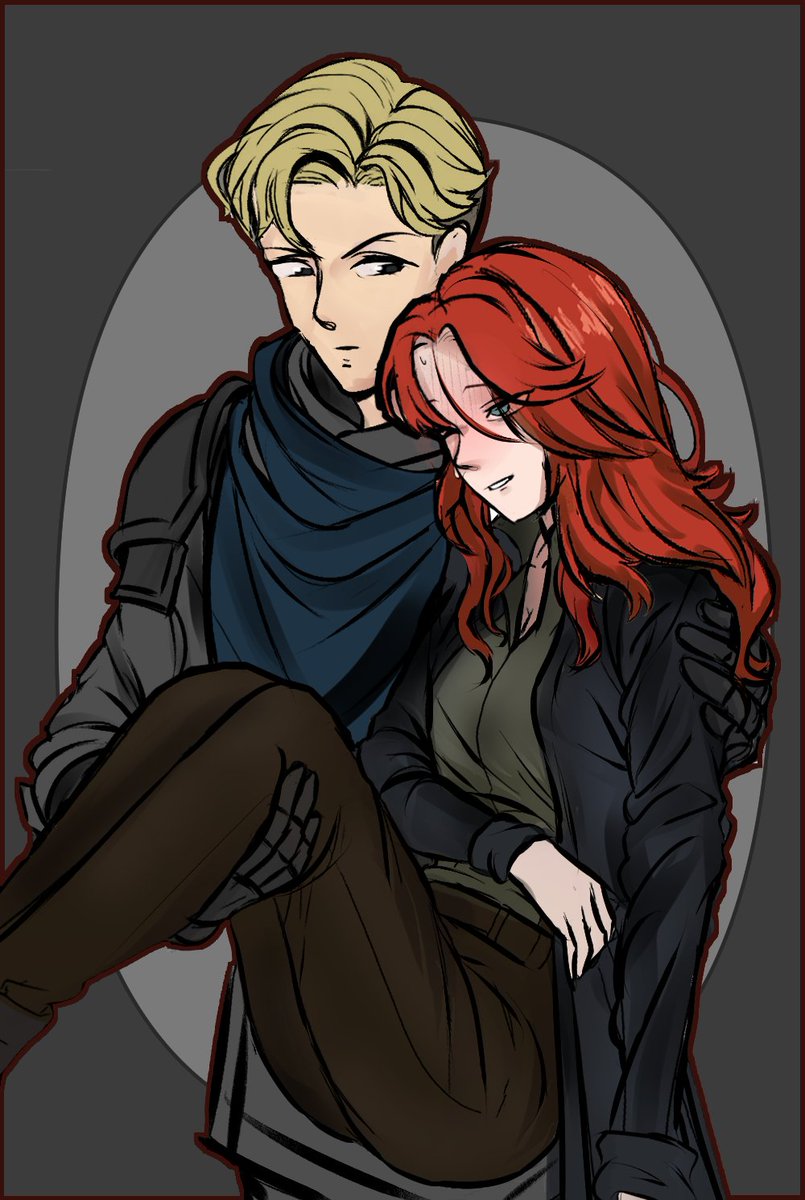 johnneytoast's tweet image. Probably my final work until season 2. wanted to draw the princess carry moment from when Eliza hurt her leg. I ship it lowkey. #OSRPBlackwell #OSRPart #BloodflameArt