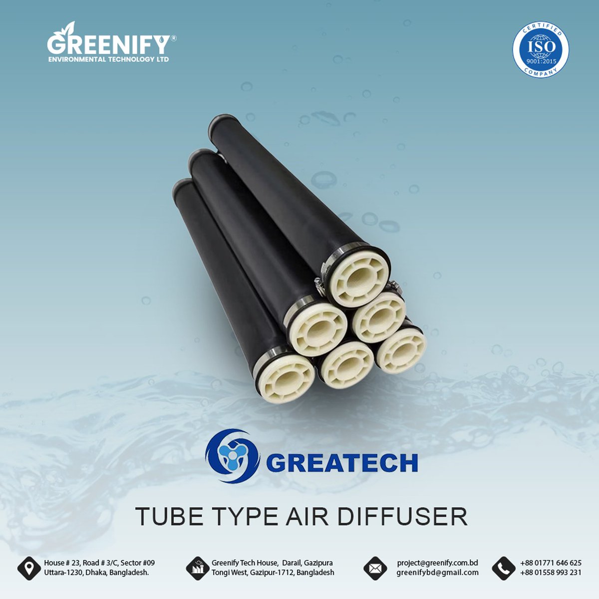 greenifybd's tweet image. Tube Type Air Diffuser
#TubeTypeAirDiffuser
#AirDiffuserBangladesh
#FineBubbleDiffuser
#WastewaterTreatmentBD
#ETPEquipment
#STPSupplierBD
#IndustrialAeration
#WaterTreatmentBangladesh
#AirDiffuserPriceBD
#GreenifySupplier