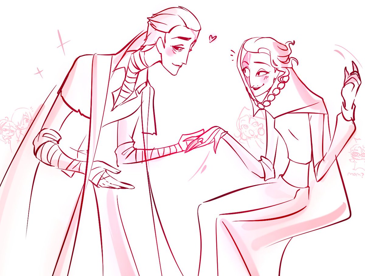 Rromaiin's tweet image. On the public map I saw how these two gentlemen spoke to each other in a very tender way, it was very pleasant.
#ValentinaYaga 
#Peddleridv 
#AlvaLorenz 
#第五人格イラスト 
#隱者 #隐士