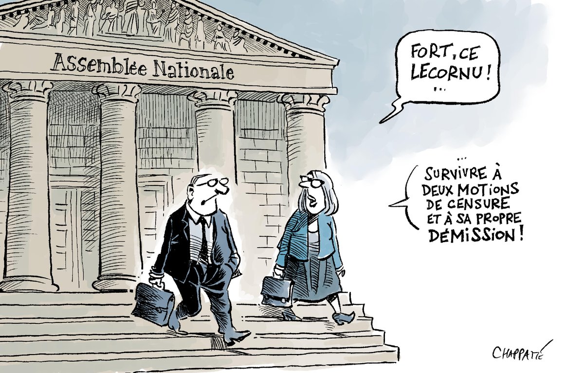 ✍️ Le dessin de <a href="/PatChappatte/">Chappatte Cartoons</a> cette semaine dans La <a href="/TribuneDimanche/">La Tribune Dimanche</a> N°107 ! 

#France #Lecornu #PremierMinistre