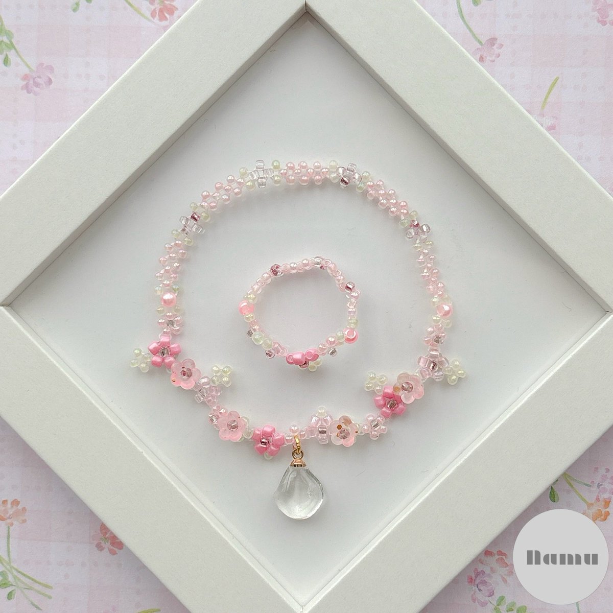 n_a_m_u_76's tweet image. cherry blossoms🌸

pink🩷

#Namu #handmade #beads #seaglass #桜