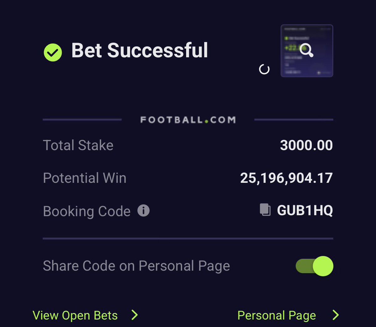 🏈🏈 Total Pass Completions 

1. GUB1HQ  4.6k odds 

2. JFDMDB  4.6k odds