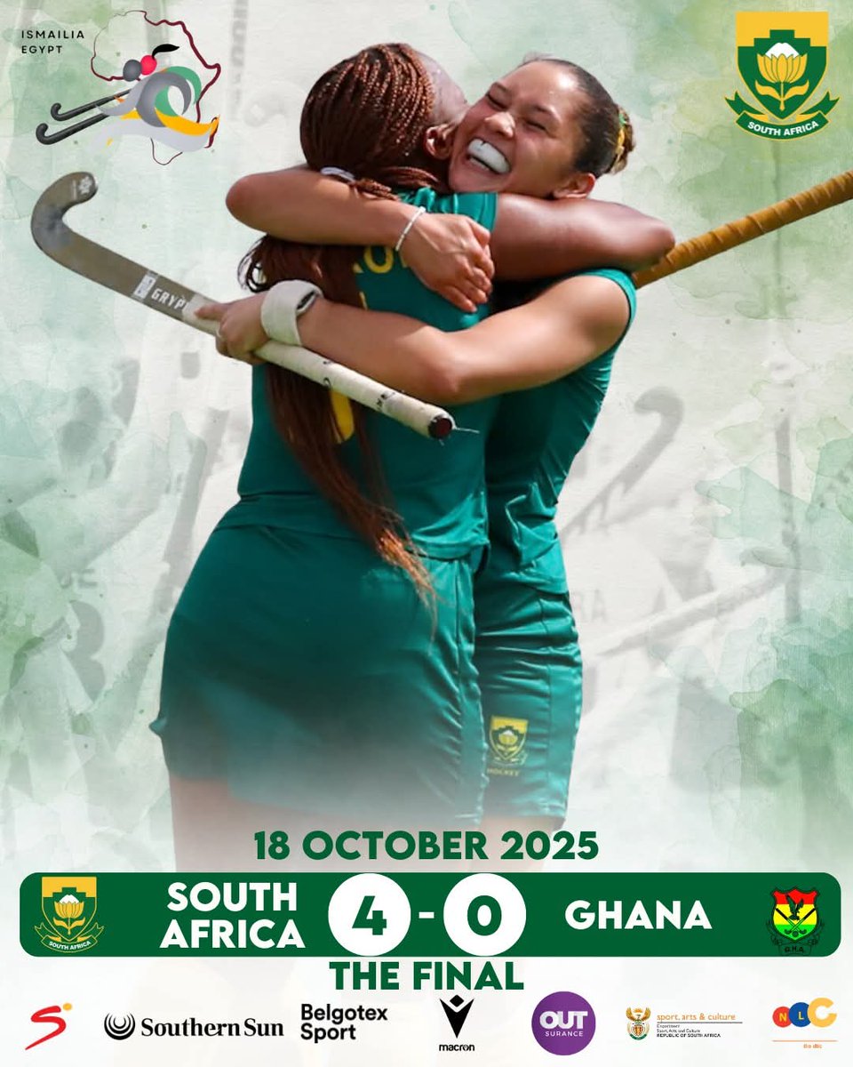 ATM Congratulates The Proteas Women's Hockey Team For Being Crowned African Champions Again – Eighth Consecutive Title Secures World Cup Qualification.

📸 Jan van Zyl

#MoreThanHockey