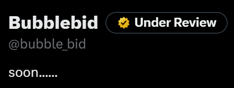 Bubblebid tweet media