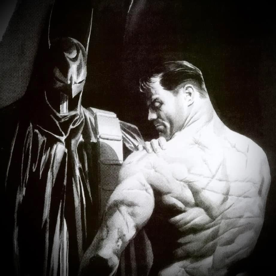 pavelmacek's tweet image. "The world breaks everyone, and afterward, some are strong at the broken places." —Ernest Hemingway 

“Maybe that's what Batman is about. Not winning. But failing, and getting back up." —Batman #32, 2014

Art: Batman Scars by Alex Ross

#bestrong #antifragile #resilient
