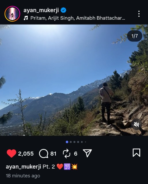 rishabhunfilter's tweet photo. So it's happening #BrahmastraPartTwoDev 👀
Expectations kuch nahi hai but last part ki tarah visual treat to hona chahiye atleast 😮💨
Baaki excited n hopeful 🤞🏻 https://t.co/fOx0yYLAXR
