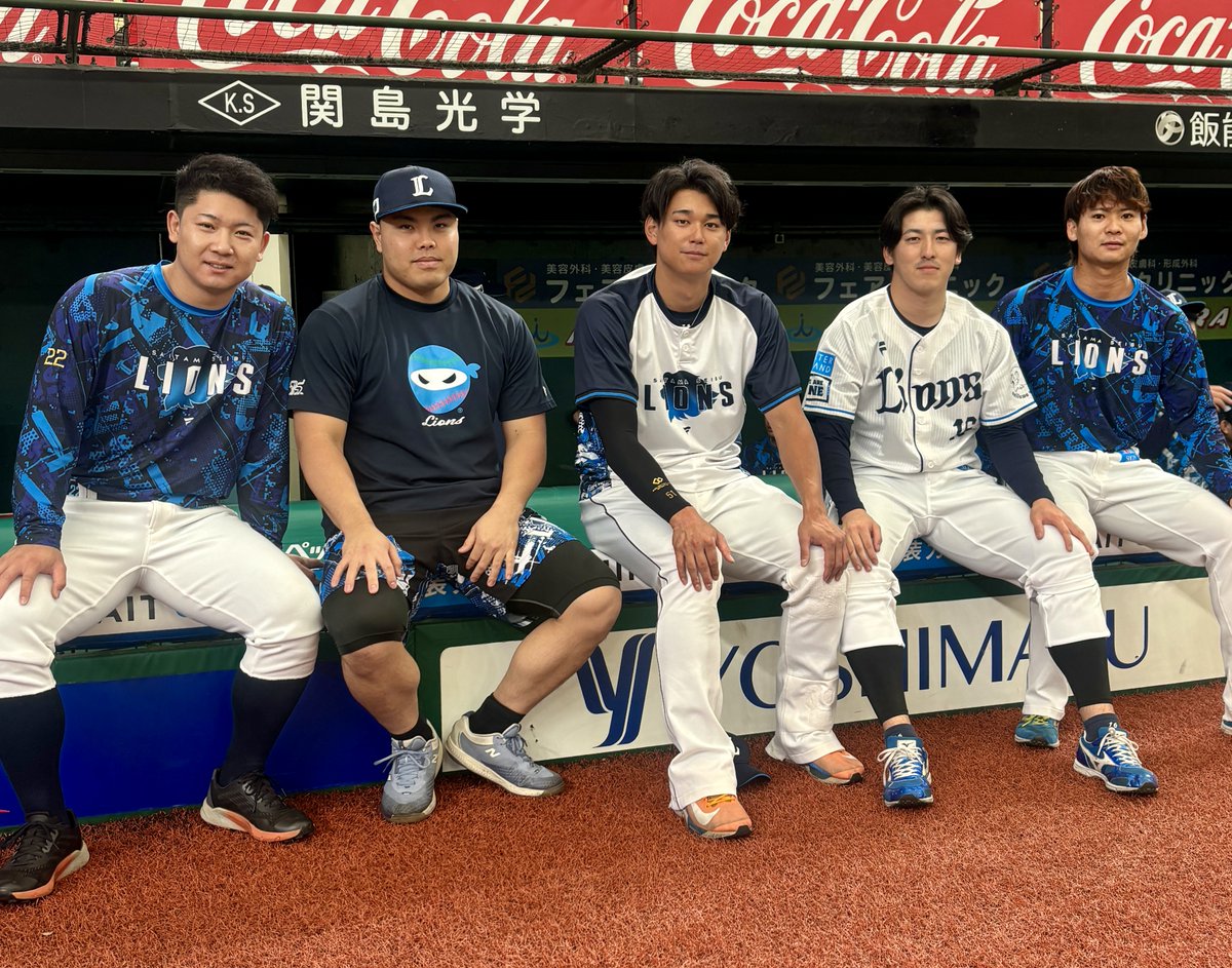 99年生まれ集合！
 
#古賀悠斗 選手
#平良海馬 投手
#西川愛也 選手
#隅田知一郎 投手
#仲田慶介 選手
 
#埼玉西武ライオンズ #seibulions #所沢秋季練習
