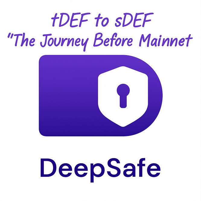 X3RL0K's tweet image. 🧵1: @DeepSafe_AI’s evolution: tDEF → sDEF → DEF
Before mainnet, every protocol travels a testing gauntlet.
For #DeepSafe, that means 2 tokens: tDEF and sDEF, which reflect testnet users contributions to the protocol and community, and conversion to real value on mainnet.