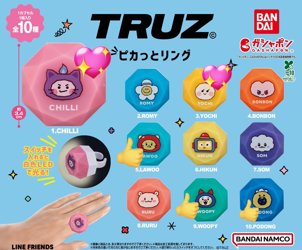 Yochi_chilli's tweet photo. TREASURE  ピカっとリング
TRUZ ガチャ 交換 リングライト

求  YOCHI >CHILLI
譲  LAWOO PODONG WOOPY

11/16福岡or京セラオーラス
郵送<手渡し可能
お気軽にお声かけください🙇

#TREASURE  #ピカっとリング
#TRUZ ガチャ 交換 https://t.co/MgwdTqqw9I