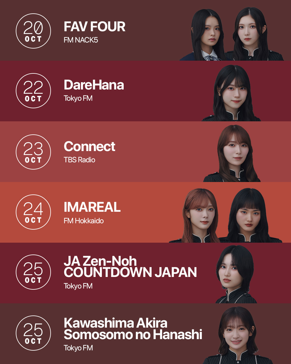 It's Sakurazaka radio week as we march toward the release day of our 13th single📻🌸

Let's spread Sakurazaka songs to more people via song requests to radio stations 🫶

Radio request links : linktr.ee/sakurazaka46_r…

#櫻坂46 #Sakurazaka46 
#櫻坂46_UnhappyBD構文 
#さくすけ