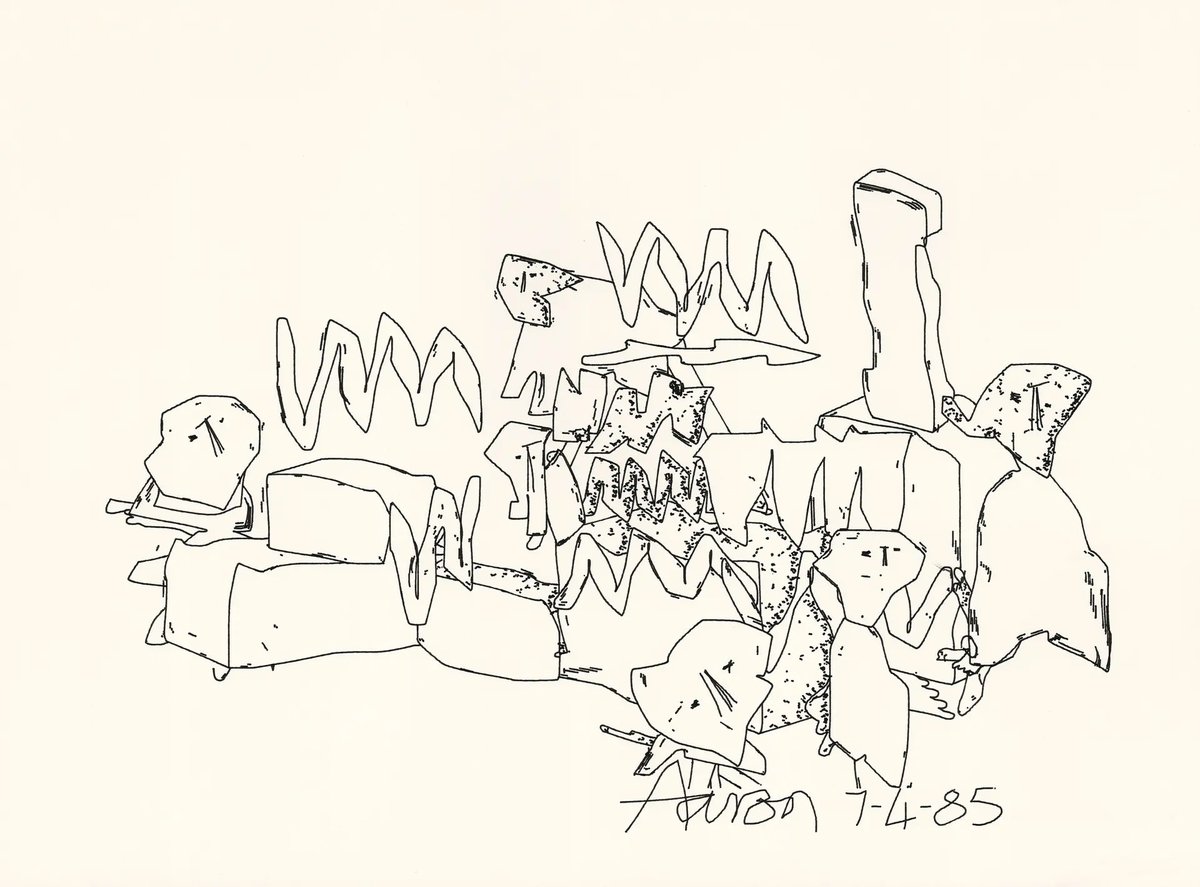 fellowshiptrust's tweet image. AARON at Tsukuba #F21 by Harold Cohen