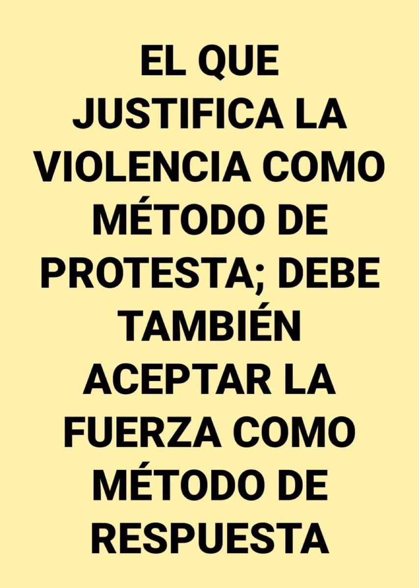 Los que aprueban que tiren flechas contra los policías deben aprobar también que los policías se defiendan.