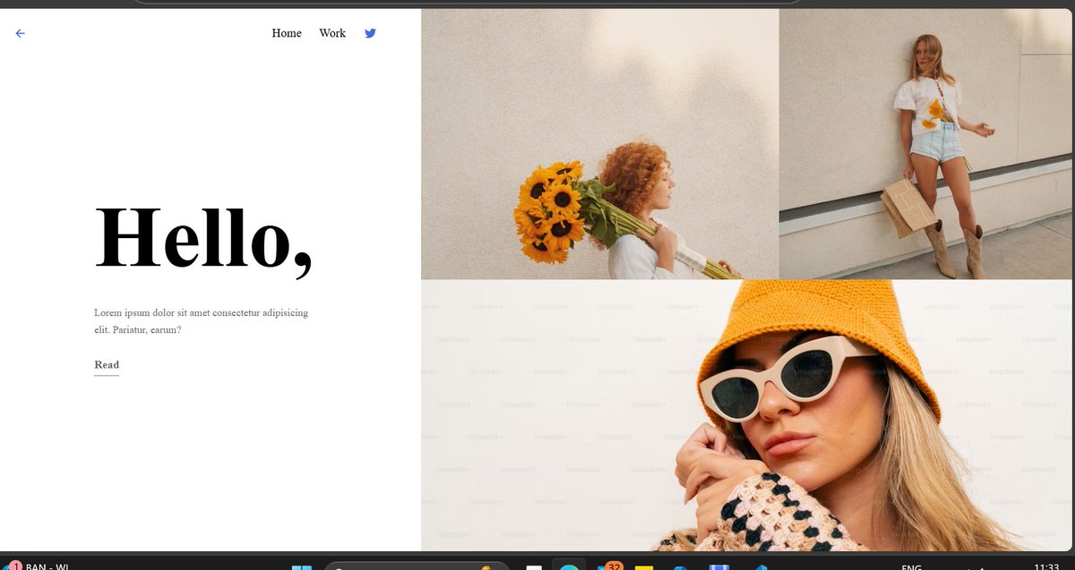 Nancy21238386's tweet image. Dream. Design. Develop. ✨
Built a clean, responsive landing page using HTML & CSS.
Learning, building, and improving step by step.
#HTML #CSS #WebDev