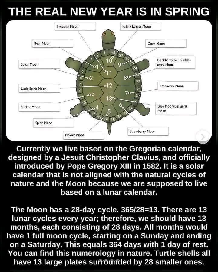 WE ARE SUPPOSED TO HAVE 13 MONTHS IN A YEAR; 28 DAYS EXACTLY WITH ONE DAY OF RENEWAL

A YEAR SHOULD HAVE 13 MONTHS IF WE HAD 13 MONTHS INSTEAD OF 12, EVERY MONTH WOULD BE EXACTLY 28 DAYS, THE 1ST WOULD ALWAYS
BE A MONDAY, AND THE 28TH WOULD ALWAYS BE A SUNDAY. EVERY MONTH WOULD