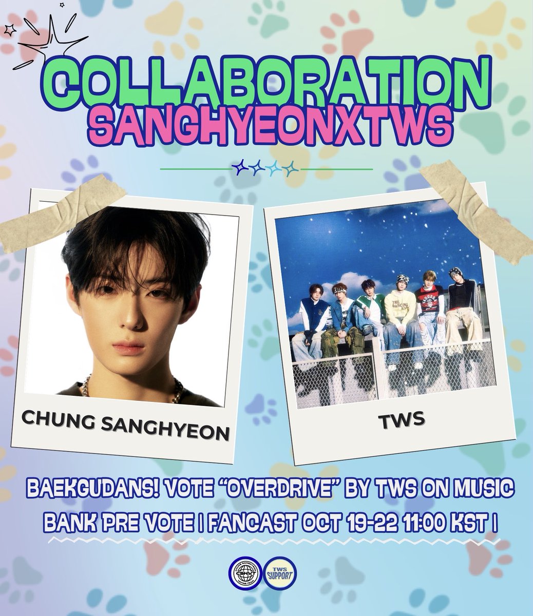 CSHVotingTeam's tweet image. [ 📢 ] 𝐂𝐎𝐋𝐋𝐀𝐁𝐎𝐑𝐀𝐓𝐈𝐎𝐍 𝐍𝐎𝐓𝐈𝐂𝐄

✨ 𝑺𝒂𝒏𝒈𝒉𝒚𝒆𝒐𝒏 𝒙 𝑻𝑾𝑺 ✨

Baekgudans! It’s finally time to show our support to TWS 🙌
@TWS_SUPPORTS and 42s showed amazing support for Sanghyeon during 𝘉𝘰𝘺𝘴 𝘐𝘐 𝘗𝘭𝘢𝘯𝘦𝘵. Let’s cheer them on and their new music…
