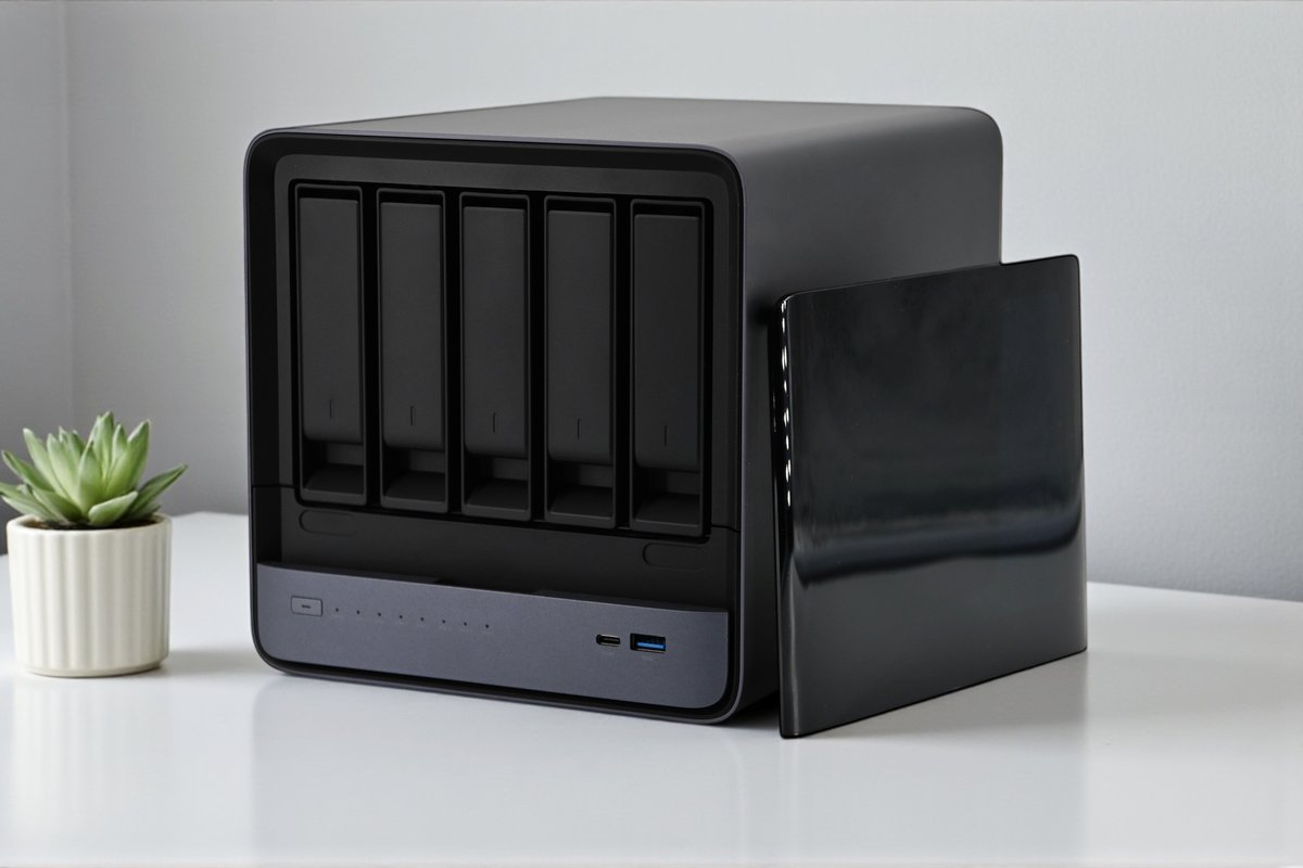 notebookcheck's tweet image. Minisforum N5 Pro: Erstes KI-NAS der Welt mit AMD Ryzen AI 9 HX PRO 370 – IFA 2025 Award-Sieger im Test dlvr.it/TNly7N #MinisforumN5Pro #KINAAS #AMD #RyzenAI #MiniPC
